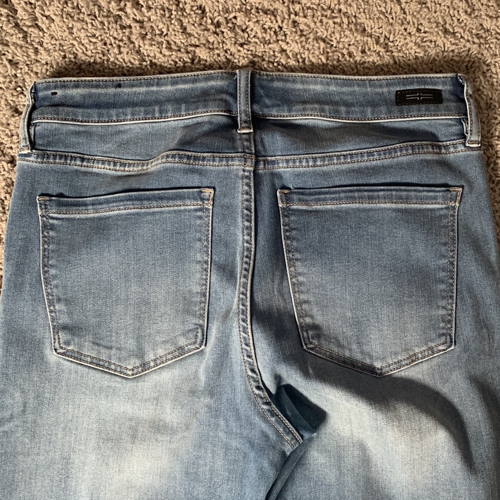 Liverpool Jeans Company Medium Blue Cropped Flare Jeans - Picture 16 of 16